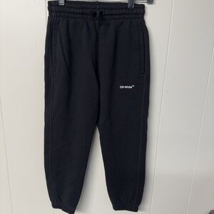 Off-White Black Bookish Diag Sweatpants Kids Size 8 EUC